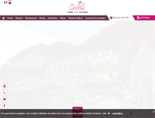 Tablet Screenshot of hotel-grillons.com